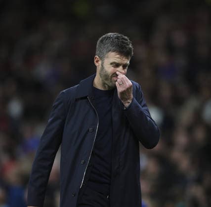 Manchester United, ManU v Sabah, UEFA Champions League, League Stage 10.09.26 Manchester United v Sabah, UEFA Champions League, League Stage Bradley Ormesher The Times Manchester United Manager Michael Carrick at half time  Copyright: xBradleyxOrmesherx NINTCHDBPICT001107201082