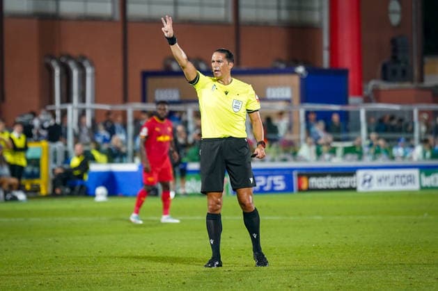 Italy Soccer UEFA Champions League 2026–2027, Matchday 1: Como 1907 vs. RB Leipzig; Giuseppe Sinigaglia (Como); Referee: Serdar Gözübüyük (Netherlands); Gestures, Body Language, Emotion, Facial Expressions, Emotion Copyright: xJOERANxSTEINSIEKx