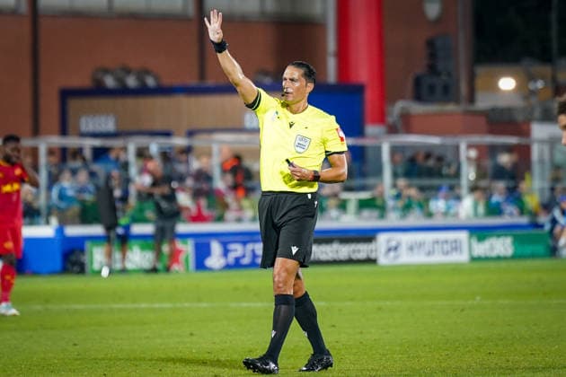 Italy Soccer UEFA Champions League 2026–2027, Matchday 1: Como 1907 vs. RB Leipzig; Giuseppe Sinigaglia (Como); Referee: Serdar Gözübüyük (Netherlands); Gestures, Body Language, Emotion, Facial Expressions, Emotion Copyright: xJOERANxSTEINSIEKx