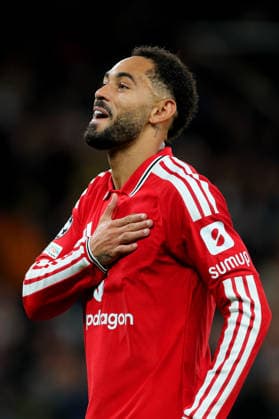 Manchester United, ManU v Sabah FC - UEFA Champions League 2026 27 League Phase MD1 Matheus Cunha of Manchester United celebrates 1st goal during the UEFA Champions League 2026 27 League Phase MD1 match between Manchester United and Sabah FC at Old Trafford on September 10, 2026 in Manchester, England. Manchester Old Trafford England United Kingdom Copyright: xAllstarxPicturexLibraryxLtdx