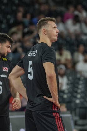 Turkiye v Germany - CEV EuroVolley 2026 Men CLUJ-NAPOCA, ROMANIA - SEPTEMBER 10: Mert Matic of Turkiye gestures during the CEV EuroVolley 2026 match between Turkiye and Germany at the BTarena in Cluj-Napoca, Romania, on September 10, 2026. Osmancan Gurdogan Anadolu Cluj Napoca Romania. Editorial use only. Please get in touch for any other usage.  Copyright: x2026xAnadoluxOsmancanxGurdoganx