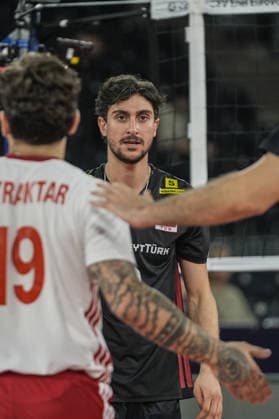 Turkiye v Germany - CEV EuroVolley 2026 Men CLUJ-NAPOCA, ROMANIA - SEPTEMBER 10: Ahmet Tumer of Turkiye gestures during the CEV EuroVolley 2026 match between Turkiye and Germany at the BTarena in Cluj-Napoca, Romania, on September 10, 2026. Osmancan Gurdogan Anadolu Cluj Napoca Romania. Editorial use only. Please get in touch for any other usage.  Copyright: x2026xAnadoluxOsmancanxGurdoganx