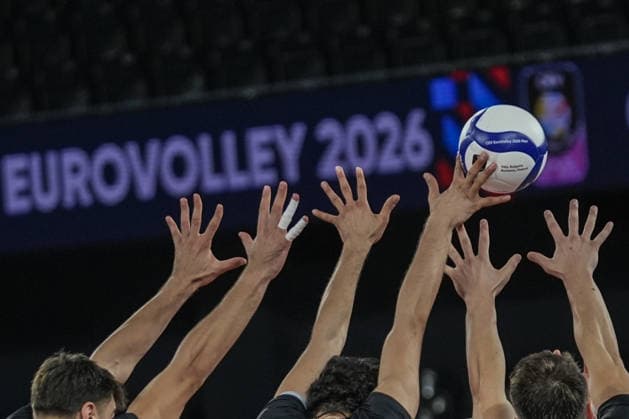 Turkiye v Germany - CEV EuroVolley 2026 Men CLUJ-NAPOCA, ROMANIA - SEPTEMBER 10: Players in action during the CEV EuroVolley 2026 match between Turkiye and Germany at the BTarena in Cluj-Napoca, Romania, on September 10, 2026. Osmancan Gurdogan Anadolu Cluj Napoca Romania. Editorial use only. Please get in touch for any other usage.  Copyright: x2026xAnadoluxOsmancanxGurdoganx
