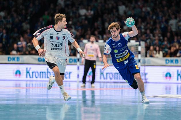 Stephan Seitz, ThSV Eisenach, 44, Nikola Vlahovic, SG BBM Bietigheim, 03 GER, ThSV Eisenach vs. SG BBM Bietigheim, 1st Opel Handball Bundesliga, Handball, Matchday 4, 2026–2027 Season, 7:00 p.m., September 10, 2026 GER, ThSV Eisenach vs. SG BBM Bietigheim, 1st Opel Handball Bundesliga, Handball, Matchday 4, 2026–2027 season, 7:00 PM, September 10, 2026, Eisenach Copyright: xMartinxHerbstx
