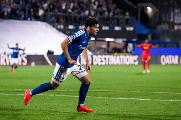 Como 1907 v RB Leipzig - UEFA Champions League Martin Baturina of Como 1907 celebrates after scooring the opening goal during the UEFA Champions League 2026 27 league phase football match between Como 1907 and RB Leipzig. Como Italy Copyright: xNicolòxCampox