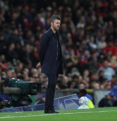 UEFA Champions League - Manchester United, ManU v Sabah MANCHESTER, ENGLAND, SEPTEMBER 10: Michael Carrick Manager of Manchester United during The UEFA Champions League match in The League Phase between Manchester United v Sabah at Old Trafford Stadium, Manchester, England, on September 10. (Photo by Daniel Weir) Manchester Old Trafford Stadium England Copyright: xDanielxWeir SportsxPressxPhotox Sportspressphoto_SPR227820