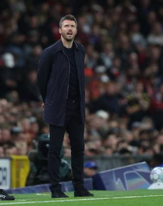 UEFA Champions League - Manchester United, ManU v Sabah MANCHESTER, ENGLAND, SEPTEMBER 10: Michael Carrick Manager of Manchester United during The UEFA Champions League match in The League Phase between Manchester United v Sabah at Old Trafford Stadium, Manchester, England, on September 10. (Photo by Daniel Weir) Manchester Old Trafford Stadium England Copyright: xDanielxWeir SportsxPressxPhotox Sportspressphoto_SPR227824