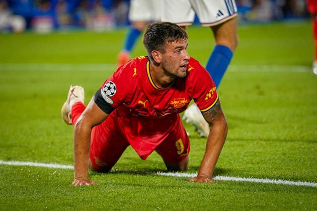Italy Soccer UEFA Champions League 2026–2027, Matchday 1: Como 1907 vs. RB Leipzig; Giuseppe Sinigaglia (Como), Marc Guiu (RB Leipzig); 9 on the ground Copyright: xJOERANxSTEINSIEKx