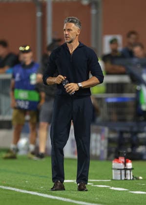 Como 1907 v RB Leipzig - UEFA Champions League - Season 2026-2027 Como, Italy, 10th September 2026. Martin Demichelis Head Coach of RB Leipzig looks on during the Como 1907 vs RB Leipzig UEFA Champions League, group phase match at Stadio Giuseppe Sinigaglia, Como. Picture credit should read: Jonathan Moscrop Como Stadio Giuseppe Sinigaglia Italy