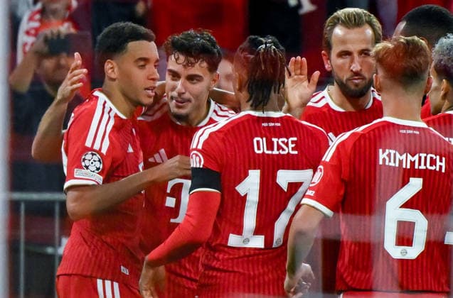 September 10, 2026, xemx, Soccer, UEFA Champions League, FC Bayern Munich vs. FK Bodø Glimt, Jamal Musiala, FC Bayern Munich, cheering, goal celebration, celebrating the goal, celebrating the 1-0 goal for Munich