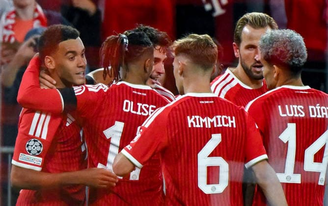 September 10, 2026, xemx, Soccer, UEFA Champions League, FC Bayern Munich vs. FK Bodø Glimt, Jamal Musiala, FC Bayern Munich, cheering, goal celebration, celebrating the goal, celebrating the 1-0 goal for Munich