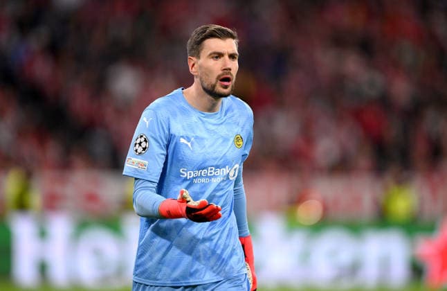SOCCER CHAMPIONS LEAGUE 2026–2027 SEASON Preliminary Round, Matchday 1, September 10, 2026 FC Bayern Munich vs. FK Bodø Glimt Goalkeeper Nikita Haikin FK Bodø Glimt