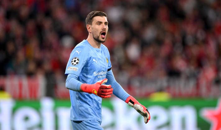 SOCCER CHAMPIONS LEAGUE 2026–2027 SEASON Preliminary Round, Matchday 1, September 10, 2026 FC Bayern Munich vs. FK Bodø Glimt Goalkeeper Nikita Haikin FK Bodø Glimt