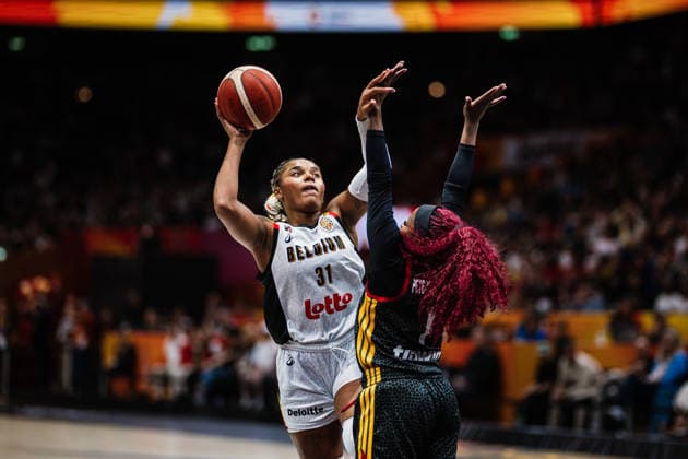 FIBA Women’s Basketball World Cup 2026: Belgium vs. Germany, September 10, 2026; Maxuella Lisowa Mbaka (Belgium), 31 points; Alexis Peterson (Germany), 1 point; FIBA Women’s Basketball World Cup 2026, Final Phase, Quarterfinals: Belgium vs. Germany on September 10, 2026, at the Uber Arena, Berlin Copyright: xBEAUTIFULxSPORTS Tonhäuserx