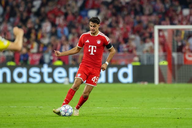 Aleksandar Pavlovic, FC Bayern Munich, 45 with the ball, GER, FC Bayern Munich vs. FK Bodo Glimt, Soccer, UEFA Champions League, Group Stage, Matchday 1, 2026–2027 Season, September 10, 2026, GER, FC Bayern Munich vs. FK Bodo Glimt, soccer, UEFA Champions League, group stage, Matchday 1, 2026–2027 season, September 10, 2026, Munich Copyright: xEibner-Pressefoto JennixMaulx EP_JML