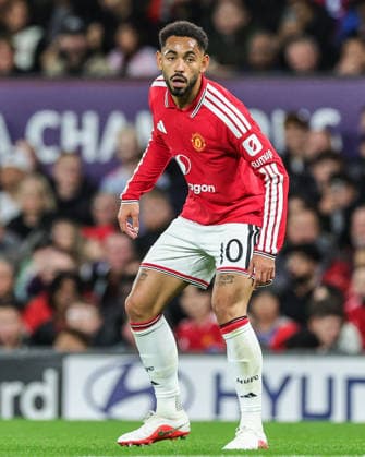 UEFA Champions League Matchday 1 of 8 Manchester United, ManU v Sabah FK Matheus Cunha of Manchester United during the UEFA Champions League Matchday 1 of 8 match Manchester United vs Sabah FK at Old Trafford, Manchester, United Kingdom on 10 September 2026 (Photo by Mark Cosgrove News Images) Manchester Old Trafford Greater Manchester United Kingdom Copyright: xMarkxCosgrove NewsxImagesx