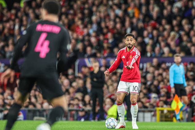 UEFA Champions League Matchday 1 of 8 Manchester United, ManU v Sabah FK Matheus Cunha of Manchester United gives his team instructions during the UEFA Champions League Matchday 1 of 8 match Manchester United vs Sabah FK at Old Trafford, Manchester, United Kingdom on 10 September 2026 (Photo by Mark Cosgrove News Images) Manchester Old Trafford Greater Manchester United Kingdom Copyright: xMarkxCosgrove NewsxImagesx