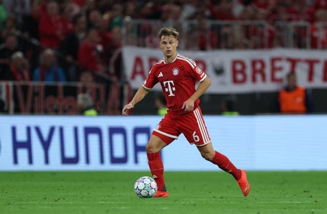 September 10, 2026, GER, Soccer, Men s, UEFA Champions League, Group Stage, 2026–2027 Season, Matchday 1, FC Bayern Munich vs. FK Bodø Glimt, Individual Play, Full-Body Shot, Isolated Figure, Joshua Kimmich, FC Bayern Munich, 06 Munich, Allianz Arena, Bayern, Germany Copyright: xNordphoto Schneiderx
