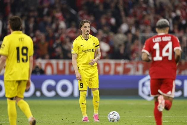 MUNICH - Andreas Helmersen of Bodo Glimt during the Champions League match between FC Bayern Munich and FK Bodo Glimt on September 10, 2026, at the Allianz Arena in Munich, Germany. BART STOUTJESDIJK ANP UEFA Champions League 2026 27 xVIxANPxSportx xBartxStoutjesdijkxIVx 567945539 originalFilename: 567945539.jpg