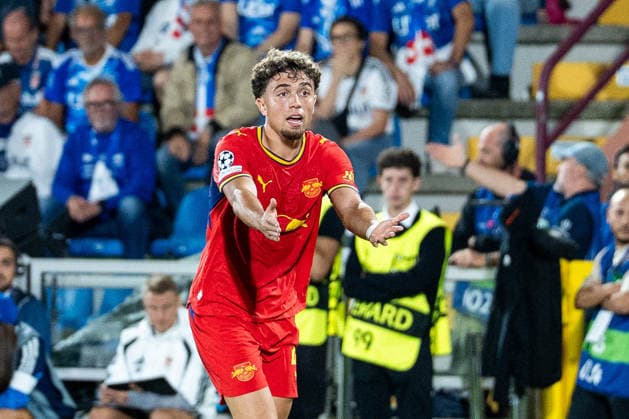 Soccer, Italy, UEFA Champions League, Matchday 1: Como 1907 vs. RB Leipzig, Thursday, September 10, 2026, Stadio Giuseppe Sinigaglia, Como; Neil El Aynaoui 21, RB Leipzig Copyright: xValentinxDomgjonix