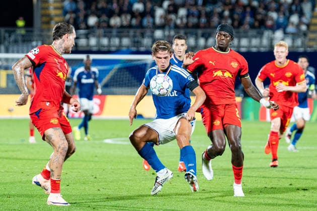 Soccer, Italy UEFA Champions League, Matchday 1 Como 1907 vs. RB Leipzig, Thursday, September 10, 2026, Stadio Giuseppe Sinigaglia, Como David Raum 22, RB Leipzig, Nicolas Paz, Nicolas Paz 10, Como 1907, Castello Lukeba 23, RB Leipzig Copyright: xValentinxDomgjonix