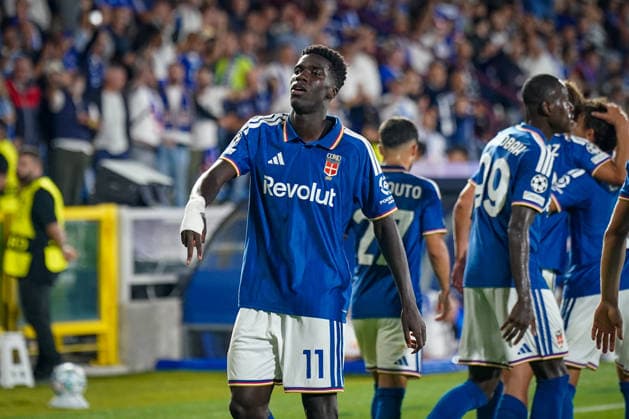 Italy Soccer UEFA Champions League 2026–2027, Matchday 1: Como 1907 vs. RB Leipzig, Giuseppe Sinigaglia Stadium—Como’s 3–0 goal by Assane Diao, Como 1907, 11: Joy, emotions, celebration, gesture, body language, emotion Copyright: xJOERANxSTEINSIEKx
