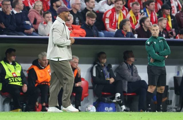 September 10, 2026, GER, Soccer, Men s, UEFA Champions League, Group Stage, 2026–2027 Season, Matchday 1, FC Bayern Munich vs. FK Bodø Glimt Coaching Zone, Sideline, Coaches Area, Technical Area, Coach Vincent Kompany, FC Bayern Munich, Munich, Allianz Arena, Bayern, Germany Copyright: xNordphoto Schneiderx
