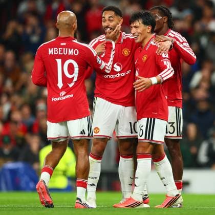 Lisandro Martinez of Manchester United, ManU celebrates scoring to make it 4-0 Manchester United v Sabah, UEFA Champions League, Football, Old Trafford, UK - 10 Sep 2026Manchester Old Trafford United Kingdom  Copyright: xPaulxCurrie Shutterstockx 17144908bj