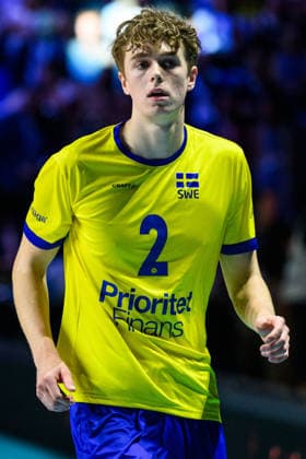 September 10, 2026: Joel Andersson of Sweden during the CEV EuroVolley 2026 group stage volleyball match between Italy and Sweden on September 10, 2026 in Naples. Photo by Domenico Cippitelli, BILDBYRAN COP 18 XY0128 volleyball volleyball volleyball European Championships Italy Sweden CEV EuroVolley 2026 Italy Sweden bbeng European Championships  Copyright: DomenicoxCippitelli BB260910BB856