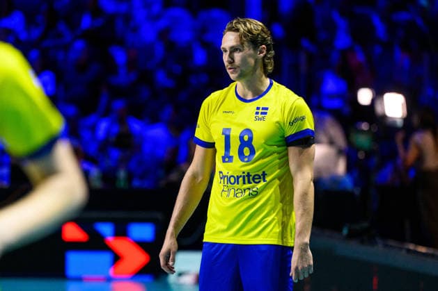 September 10, 2026: Oskar Von Sydow of Sweden during the CEV EuroVolley 2026 group stage volleyball match between Italy and Sweden on September 10, 2026 in Naples. Photo by Domenico Cippitelli, BILDBYRAN COP 18 XY0128 volleyball volleyball volleyball European Championships Italy Sweden CEV EuroVolley 2026 Italy Sweden bbeng European Championships  Copyright: DomenicoxCippitelli BB260910BB863