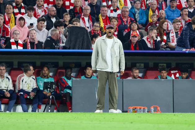 Vincent Kompany, FC Bayern Munich, Head Coach, Emotions, GER, FC Bayern Munich vs. FK Bodo Glimt, Soccer, UEFA Champions League, Group Stage, Matchday 1, 2026–2027 Season, September 10, 2026, GER, FC Bayern Munich vs. FK Bodo Glimt, soccer, UEFA Champions League, group stage, Matchday 1, 2026–2027 season, September 10, 2026, Munich Copyright: xEibner-Pressefoto JennixMaulx EP_JML