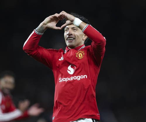 Manchester United, ManU v Sabah, UEFA Champions League, League Stage 10.09.26 Manchester United v Sabah, UEFA Champions League, League Stage Bradley Ormesher The Times Lisandro Martinez of Manchester United celebrates scoring his teams 4th goal  Copyright: xBradleyxOrmesherx NINTCHDBPICT001107213839