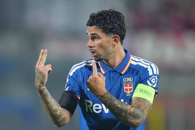 Como™s Lucas Da Cunha during the UEFA Champions League football match between Como and RB Leipzig - Champions League 2026 2027 - Giuseppe Sinigallia in Como , north Italy - Thursday , September 10 , 2026. - Soccer  Copyright: xSpada LaPressex