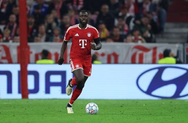 September 10, 2026, GER, Soccer, Men s, UEFA Champions League, Group Stage, 2026–2027 Season, Matchday 1, FC Bayern Munich vs. FK Bodø Glimt, Individual Play, Full-Body Shot, Single Cutout, Dayot Upamecano, FC Bayern Munich, 02 Munich, Allianz Arena, Bayern, Germany Copyright: xNordphoto Schneiderx