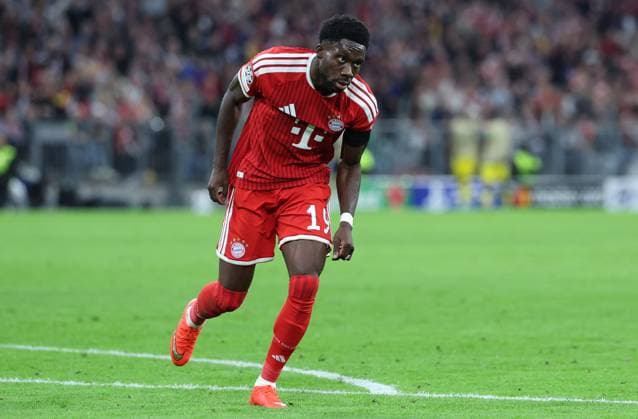 September 10, 2026, GER, Soccer, Men s, UEFA Champions League, Group Stage, 2026–2027 Season, Matchday 1, FC Bayern Munich vs. FK Bodø Glimt, Goal Celebration, Cheering, Goal Scorer(s), Alphonso Davies, FC Bayern Munich 19 celebrates the goal that made it 3–0, Munich, Allianz Arena, Bayern, Germany Copyright: xNordphoto Schneiderx