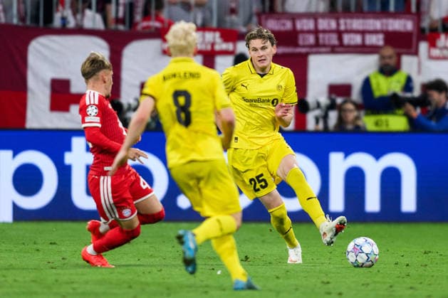 September 10, 2026: Filip Dagerstal of Bodo Glimt during the UEFA Champions League soccer match between Bayern Munich and Bodo Glimt on September 10, 2026 in Munich. Photo by Marius Simensen, BILDBYRAN COP 238 MM0073 bbeng football soccer UEFA Champions League Bodo Glimt Bayern Munich  Copyright: MARIUSxSIMENSEN BB260910BB934