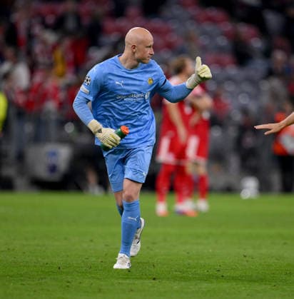 SOCCER CHAMPIONS LEAGUE 2026–2027 SEASON Preliminary Round, Matchday 1, September 10, 2026 FC Bayern Munich vs. FK Bodø Glimt Goalkeeper Julian Faye Lund FK Bodø Glimt