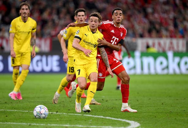 SOCCER CHAMPIONS LEAGUE 2026–2027 SEASON Preliminary Round Matchday 1 September 10, 2026 FC Bayern Munich vs. FK Bodø Glimt Patrick Berg (left), FK Bodø Glimt vs. Jamal Musiala (right), FC Bayern Munich