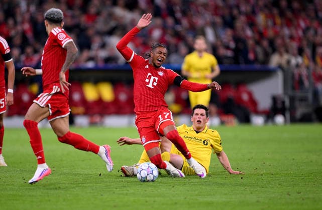 SOCCER CHAMPIONS LEAGUE 2026–2027 SEASON Preliminary Round 1 Matchday 10, September 2026 FC Bayern Munich vs. FK Bodø Glimt Michael Olise (left), FC Bayern Munich vs. Sondre Brunstad Fet (right), FK Bodø Glimt