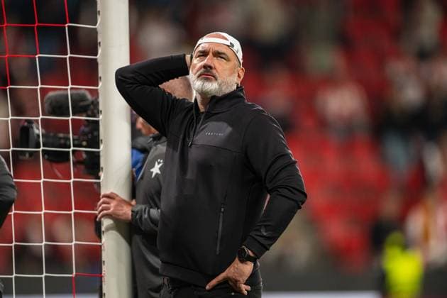 Coach Jindrich Trpisovsky during UEFA Champions league match, SK Slavia Praha - RC Lens , 10 september 2026, Fortuna Arena, Praha, Czech republic Copyright: xMICHALxFAJT,ZOSPORTU.SKx MAJ_4387