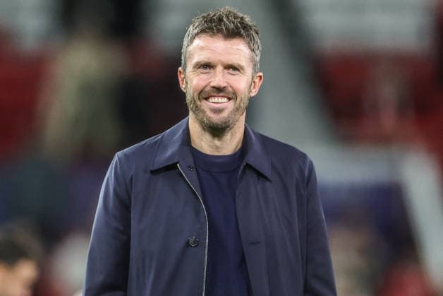 UEFA Champions League Matchday 1 of 8 Manchester United, ManU v Sabah FK Michael Carrick manager of Manchester United celebrates the win during the UEFA Champions League Matchday 1 of 8 match Manchester United vs Sabah FK at Old Trafford, Manchester, United Kingdom on 10 September 2026 (Photo by Mark Cosgrove News Images) Manchester Old Trafford Greater Manchester United Kingdom Copyright: xMarkxCosgrove NewsxImagesx