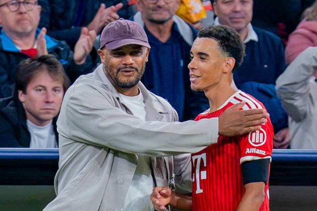 UEFA Champions League, Matchday 1, FC Bayern Munich vs. Bodo Glimt on September 10, 2026. Substitution: Vincent Kompany for Jamal Musiala Copyright: xBahhoxKarax