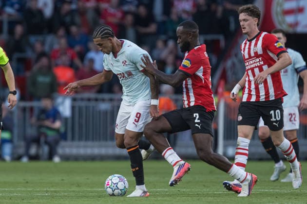 Kaua Elias seen during UEFA Champions League 26 27 League Phase - Matchday 1 match between teams of PSV Eindhoven and FC Shakhtar Donetsk (Jan Borys Ball Raw Images) Eindhoven Philips Stadion Netherlands Copyright: xJanxBorysx janborys_psv_shakhtar_2627-102