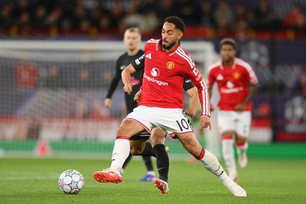 MANCHESTER, ENGLAND - SEPTEMBER 10: Matheus Cunha of Manchester United, ManU during the UEFA Champions League 2026 27 League Phase MD1 match between Manchester United and Sabah FC at Old Trafford on September 10, 2026 in Manchester, England.  Copyright: xMBxMediax