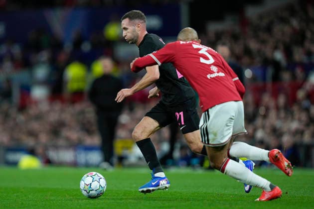 Manchester United, ManU v Sabah FK, UEFA Champions League Tymoteusz Puchacz of Sabah runs with the ball during the Manchester United v Sabah FK UEFA Champions League 1st Round match at Old Trafford, Manchester, England on 10 September 2026 Credit: Steve Flynn Every Second Media Editorial use only. All images are copyright Every Second Media Limited. No images may be reproduced without prior permission. Copyright: xIMAGO EveryxSecondxMediax ESM-2151-0105 StevexFlynnx xEveryxSecondxMediax
