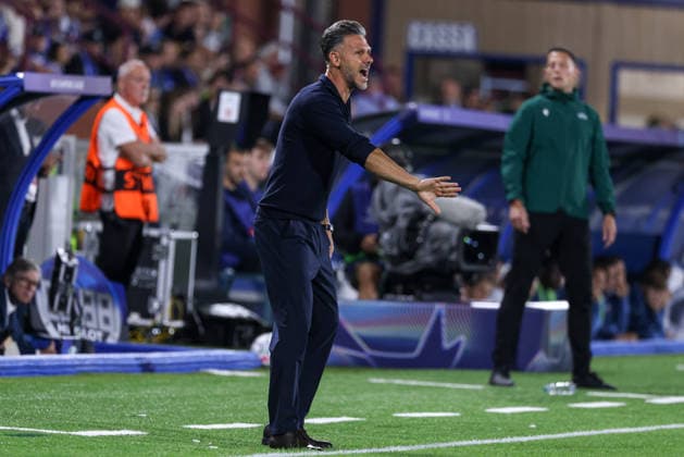 Como 1907 v RB Leipzig, UEFA Champions League, Como, Italy Como, Italy. 10th, September 2026. Head coach Martin Demichelis of RB Leipzig seen during the UEFA Champions League match between Como 1907 and RB Leipzig at Sinigaglia Stadium in Como. Italy, Como  Copyright: xGonzalesxPhoto StefanoxNicolix