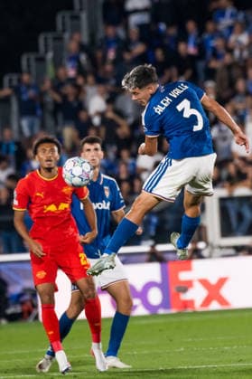 Alex Valle seen during UEFA Champions League 2026 2027 league phase game between teams of Como 1907 and RB Leipzig (Martin Cocciolo Ball Raw Images) Como Stadio Giuseppe Sinigaglia Italy Copyright: xMartinxCocciolox COMRBL-26