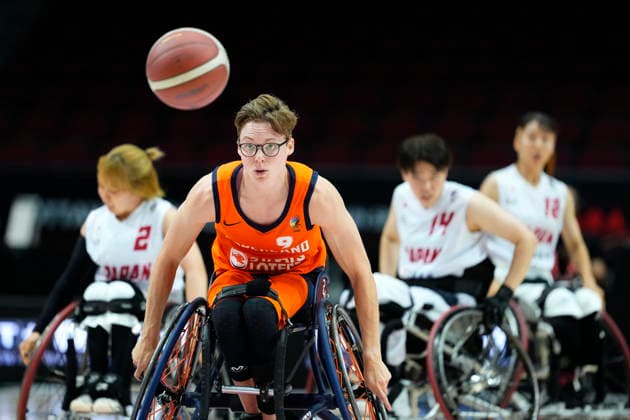 September 10, 2026, Ottawa, On, CAN: Netherlands Bo Kramer (9) drives the ball down the court during first half of IWBF Wheelchair Basketball World Championships women s group stage action, in Ottawa, on Thursday, Sept. 10, 2026. Canada News - September 10, 2026  - ZUMAc35_ 20260910_zaf_c35_143 Copyright: xJustinxTangx