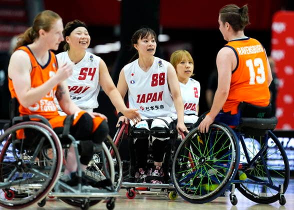 September 10, 2026, Ottawa, On, CAN: Japan s Meika Fujiwara (88), Izumi Zaima (2) and Nana Gunji (54) take on Netherlands Jace Ravensburg (13) and Ilse Arts (2), during first half of IWBF Wheelchair Basketball World Championships group stage action, in Ottawa, on Thursday, Sept. 10, 2026. Canada News - September 10, 2026 - ZUMAc35_ 20260910_zaf_c35_144 Copyright: xJustinxTangx