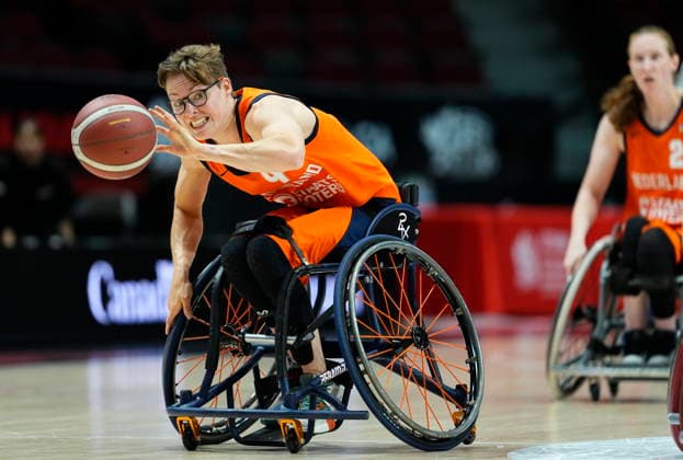 September 10, 2026, Ottawa, On, CAN: Netherlands Bo Kramer (9) drives the ball down the court during first half of IWBF Wheelchair Basketball World Championships women s group stage action against Japan, in Ottawa, on Thursday, Sept. 10, 2026. Canada News - September 10, 2026  - ZUMAc35_ 20260910_zaf_c35_148 Copyright: xJustinxTangx